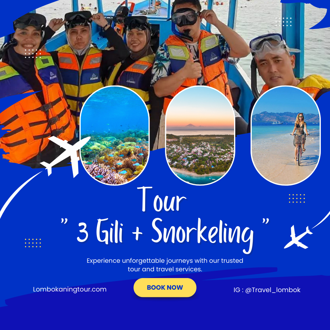 tour 3 Gili Trawangan meno Air